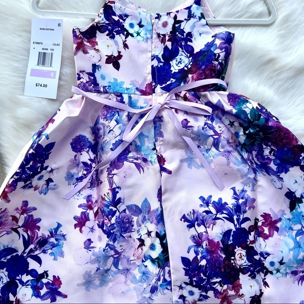 NWT Rare Editions hi-low dress special occasion wedding party size 6 girls - Picture 8 of 9